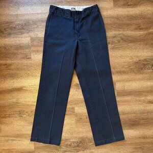 Dickies 874 Chinos Mens 28x30 Navy Blue Cotton Polyester Work Pants